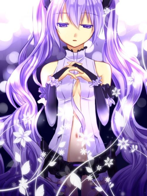 紫色初音